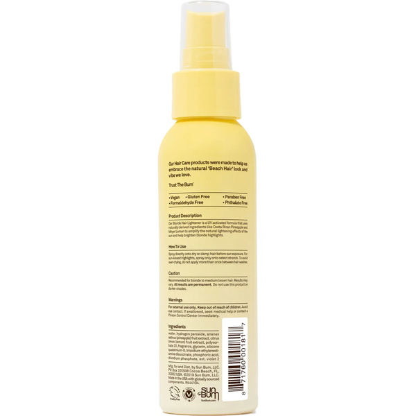 2026 Sun Bum Blonde Hair Spray-In Lightener 118ml SB322443